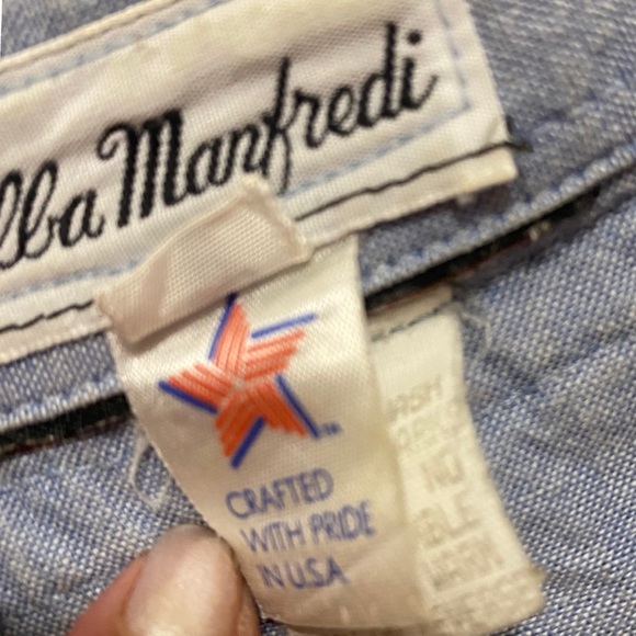 Vintage 80's Ella Manfredi Small Long sleeve Western button up long sleeve shirt - Picture 5 of 11